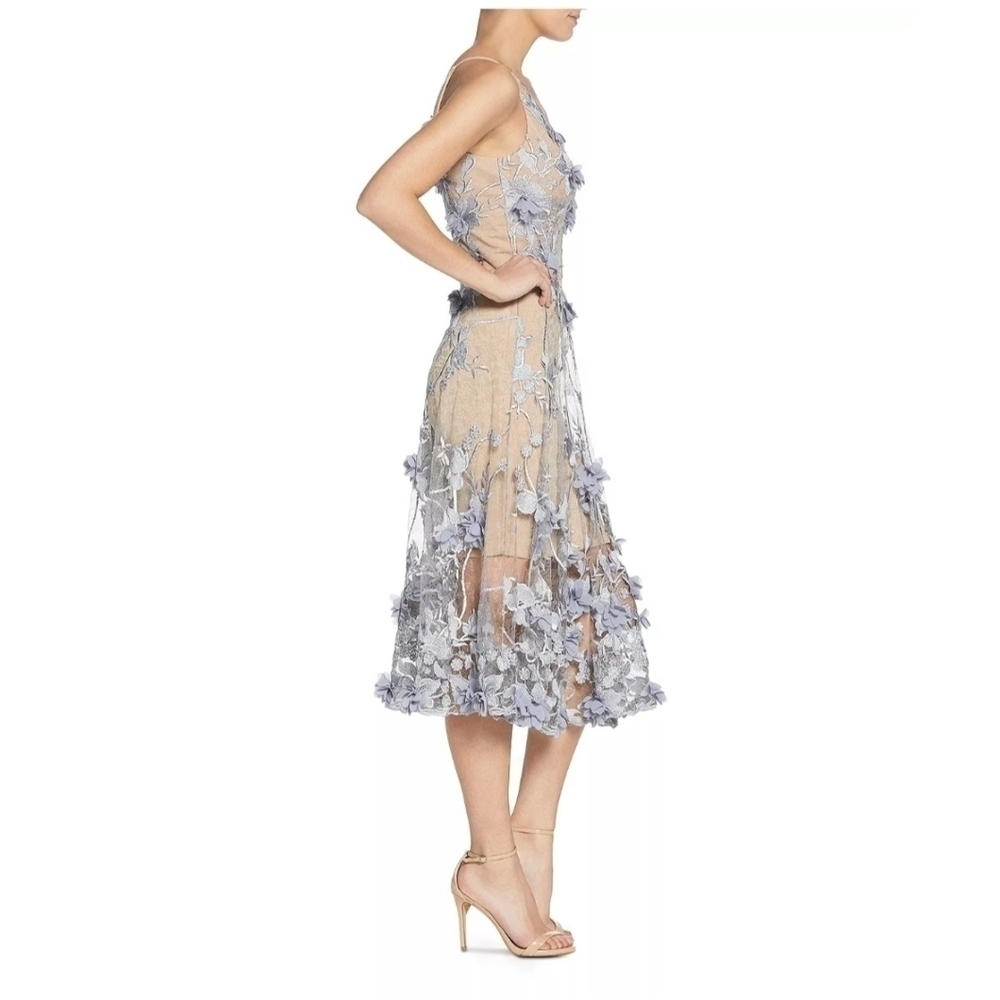 Dress the Population Audrey Floral Midi Dress Size Small - Picture 4 of 9